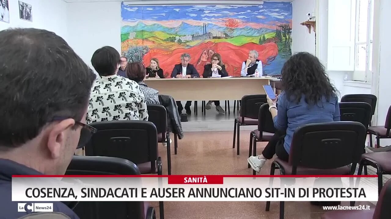 Cosenza, sindacati e auser annunciano sit-in di protesta