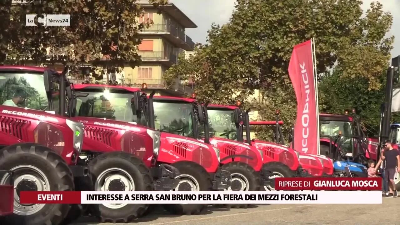 Interesse a Serra San Bruno per la fiera dei mezzi forestali