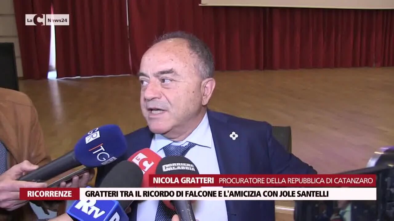 Gratteri tra il ricordo di Falcone e dell'amicizia con Jole Santelli