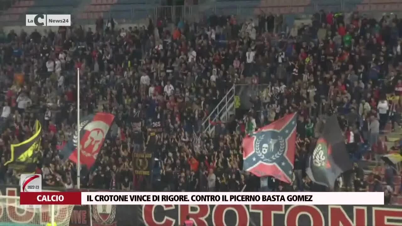 Il Crotone vince di rigore. Contro il Picerno basta Gomez