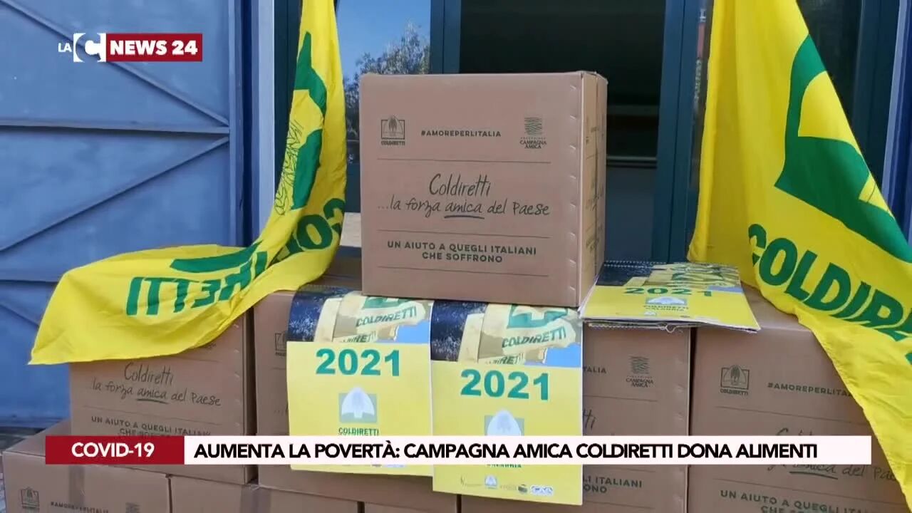 Aumenta la povertà: Campagna amica Coldiretti dona alimenti