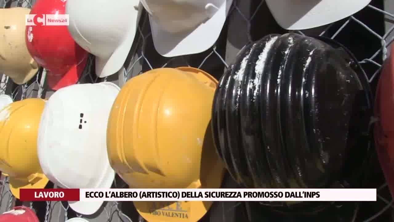 Ecco l’albero (artistico) della sicurezza promosso dall’Inps