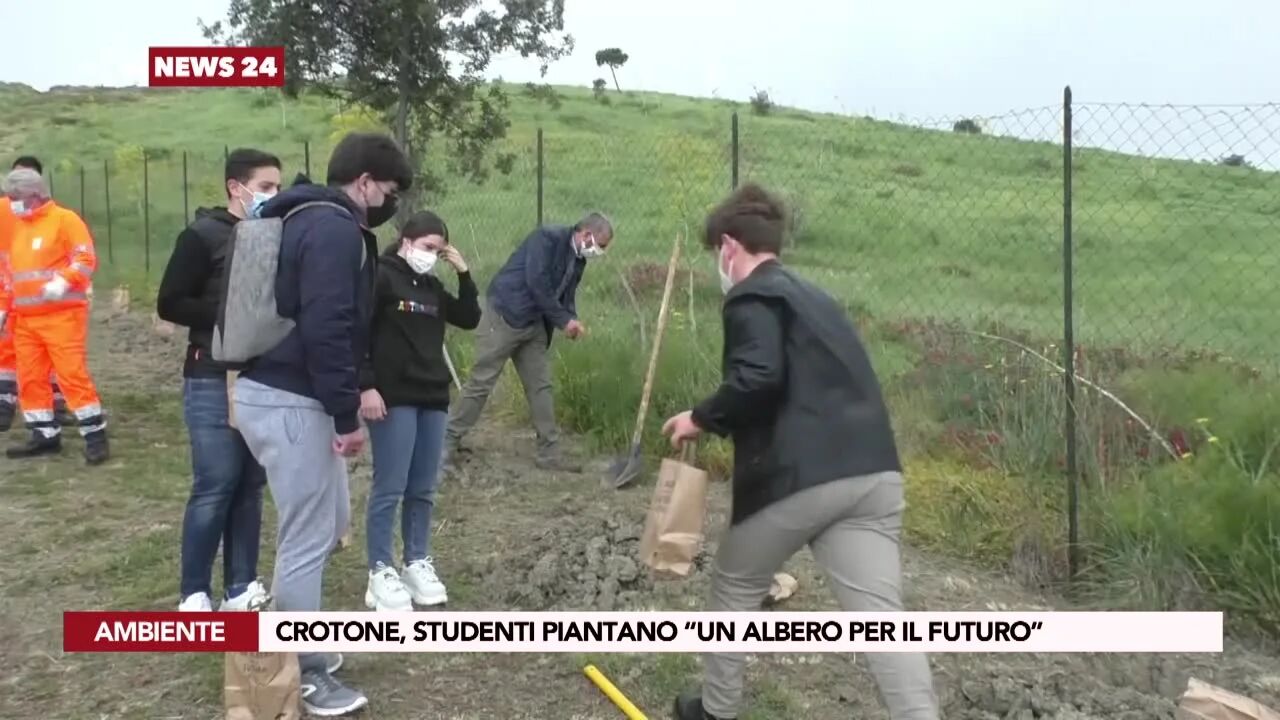 Crotone, studenti piantano “un albero per il futuro”
