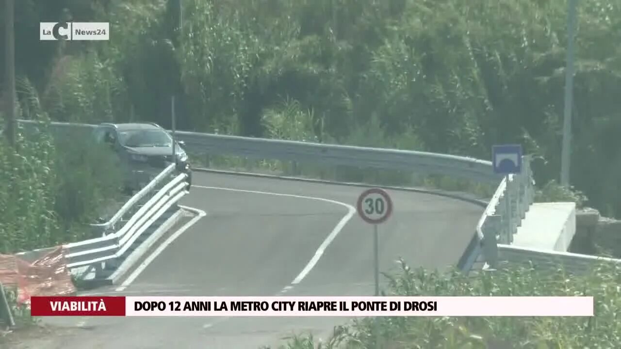 Dopo 12 anni la metro city riapre il ponte di Drosi