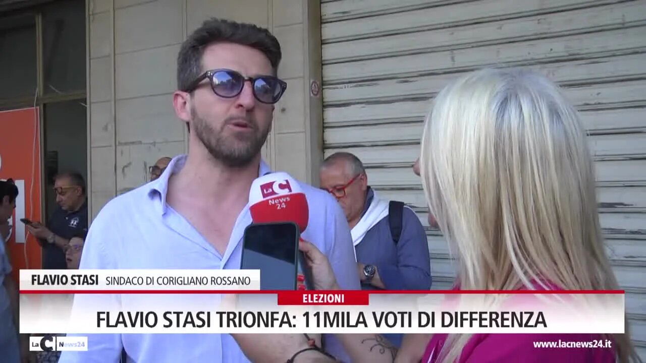 Flavio Stasi trionfa 11mila voti di differenza