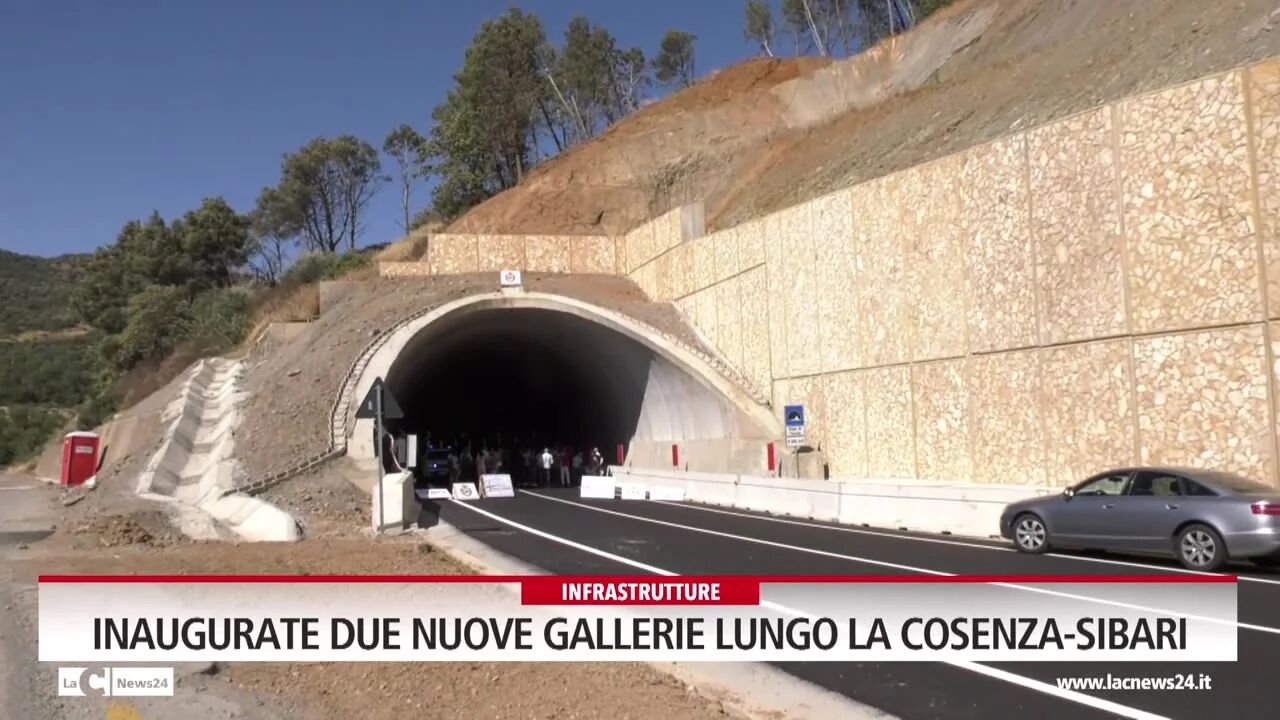 Inaugurate due nuove gallerie lungo la Cosenza-Sibari