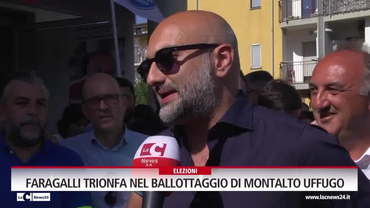 Faragalli trionfa nel ballottaggio di Montalto Uffugo