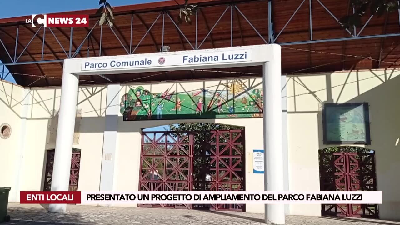 Presentato un progetto di ampliamento del parco Fabiana Luzzi