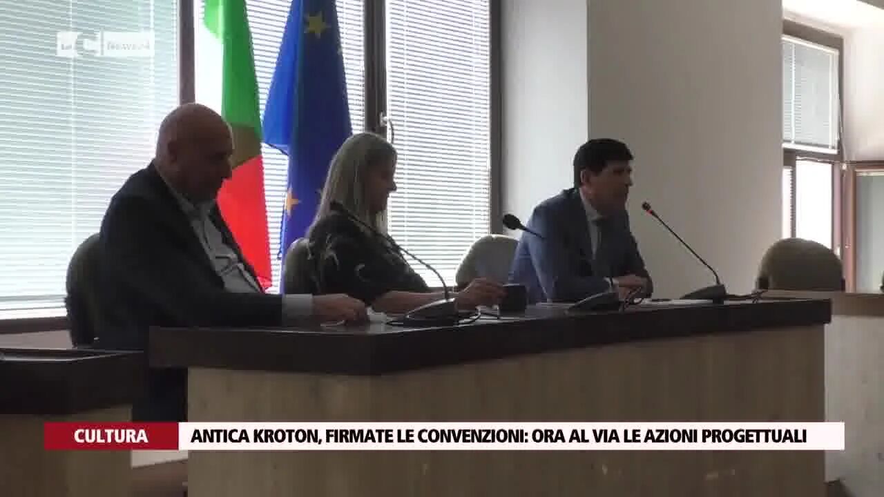 Antica Kroton, firmate le convenzioni ora al via le azioni progettuali