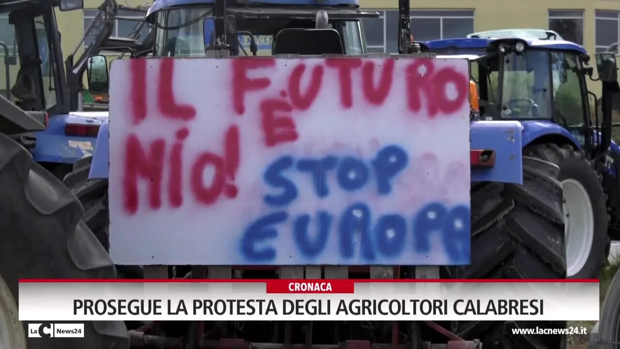 Prosegue la protesta degli agricoltori calabresi