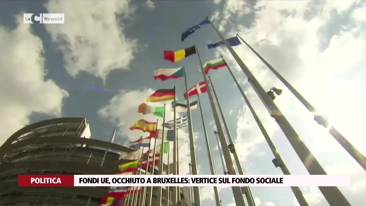 Fondi Ue: Occhiuto a Bruxelles, vertice sul fondo sociale