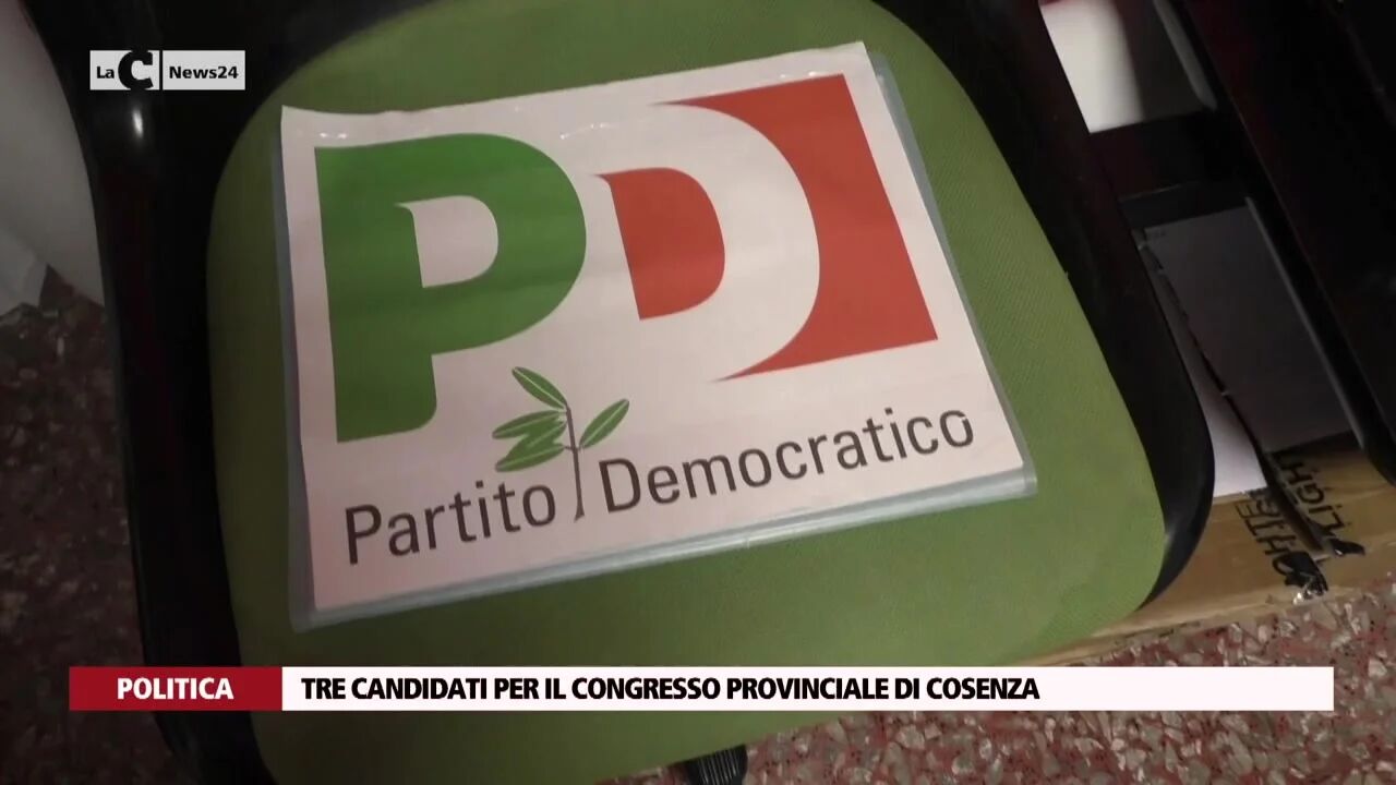 Tre candidati per il congresso provinciale di Cosenza