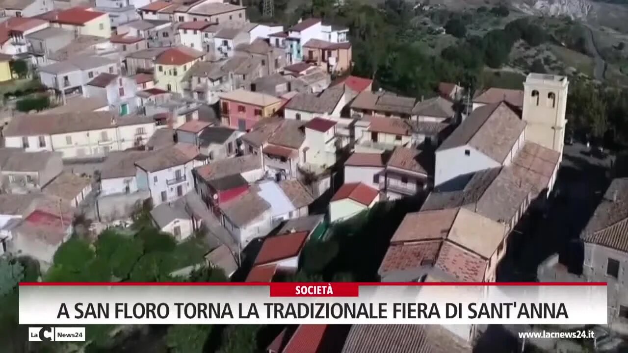 Cibo, tradizioni ed enogastronomia: a San Floro torna la storica fiera di Sant’Anna