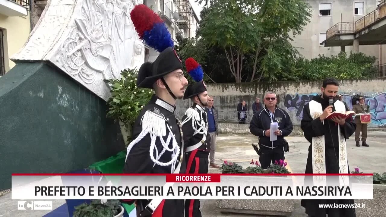 La città di Paola omaggia i caduti a Nassiriya