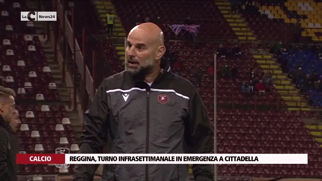 Reggina, turno infrasettimanale in emergenza a Cittadella