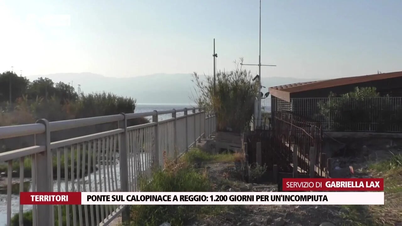 Ponte sul Calopinace a Reggio 1.200 giorni per un’incompiuta