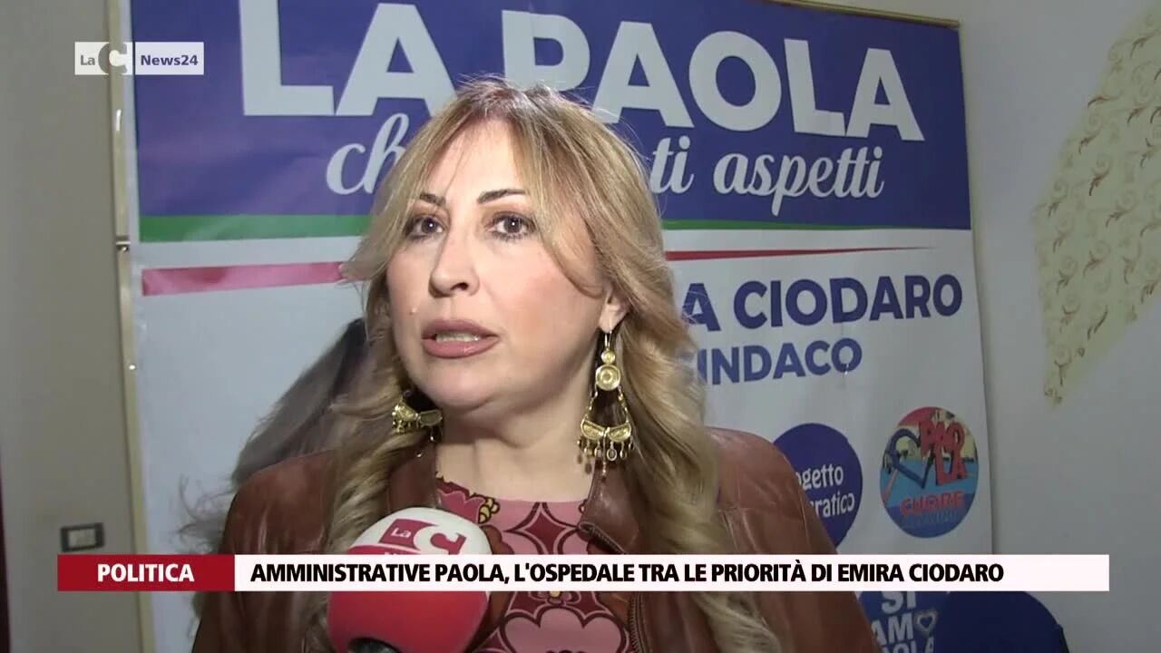 Amministrative Paola, l'ospedale tra le priorità di Emira Ciodaro