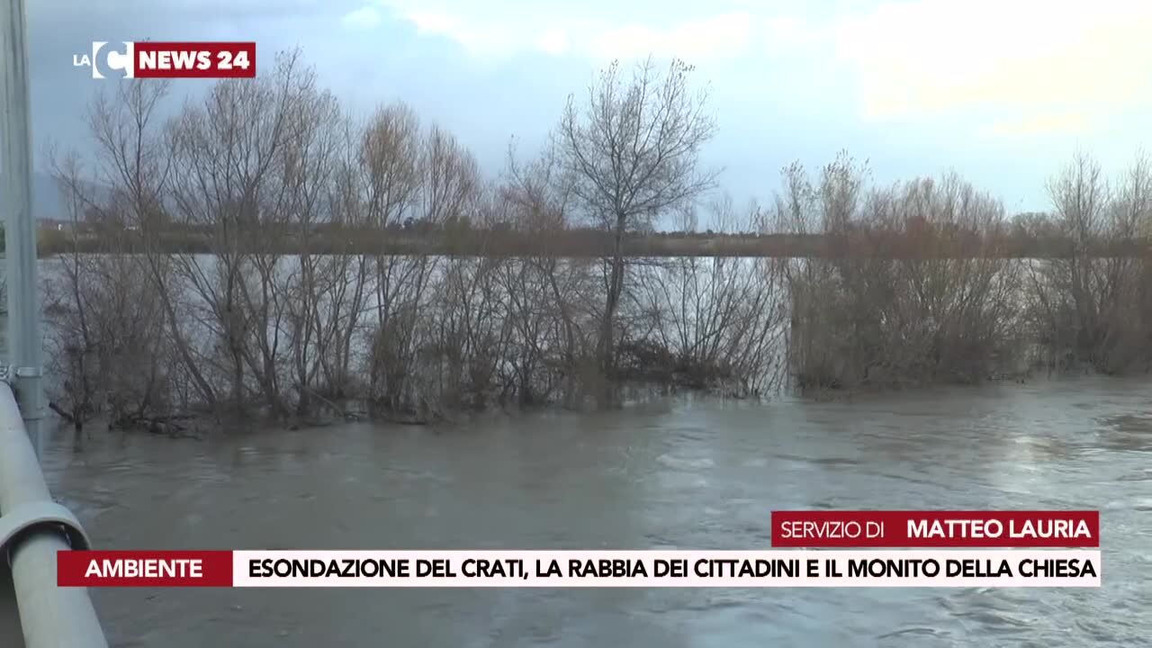 Esondazione del Crati, la rabbia dei cittadini e il monito della Chiesa