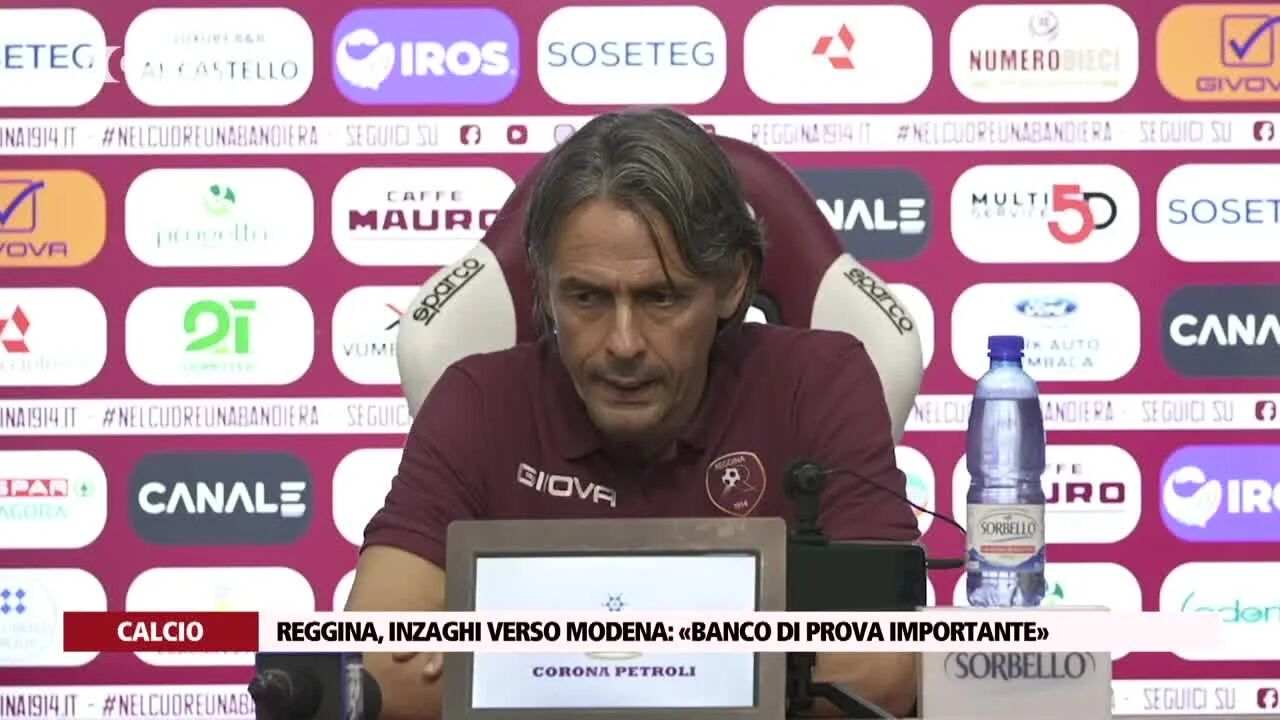 Reggina, Inzaghi verso Modena: «Banco di prova importante»