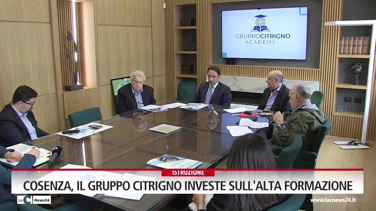 Cosenza, il gruppo Citrigno investe sull'alta formazione