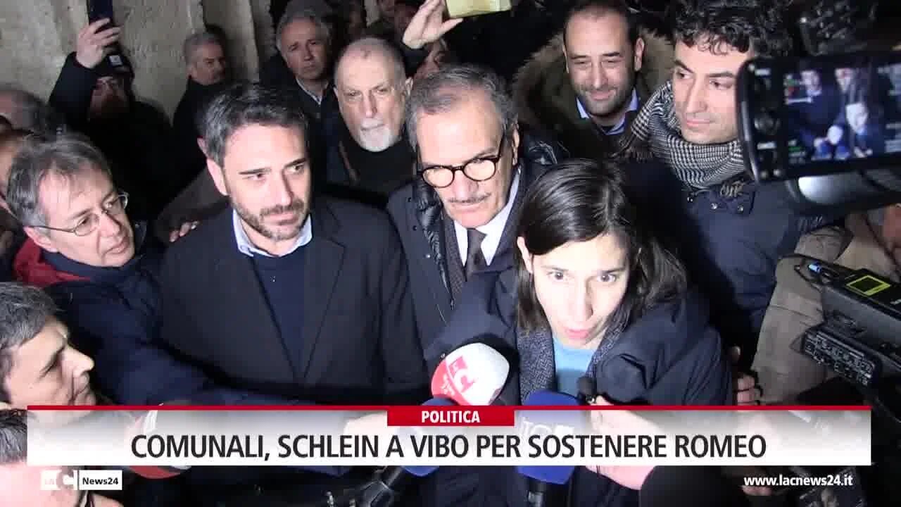 Comunali, Schlein a Vibo per sostenere Romeo