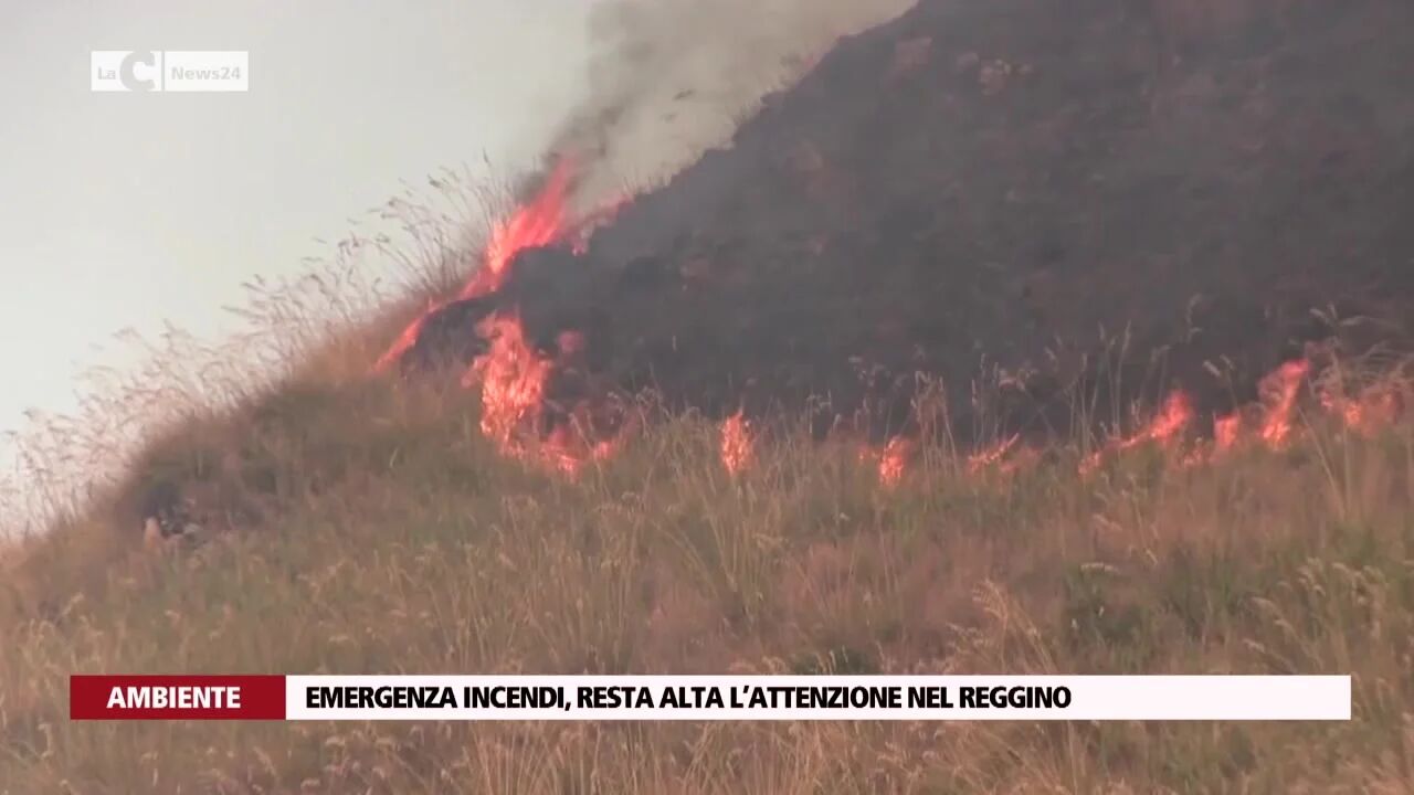 Emergenza incendi, resta alta l’attenzione nel Reggino