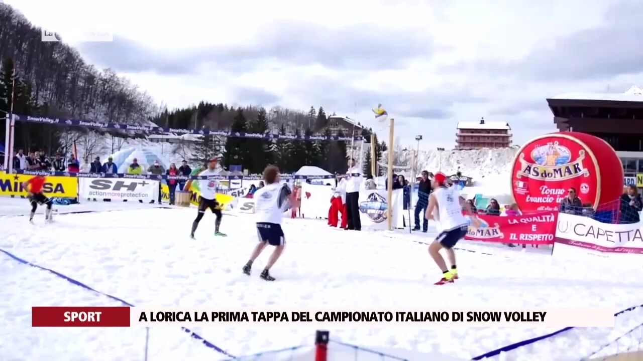 A Lorica la prima tappa del campionato italiano di snow volley