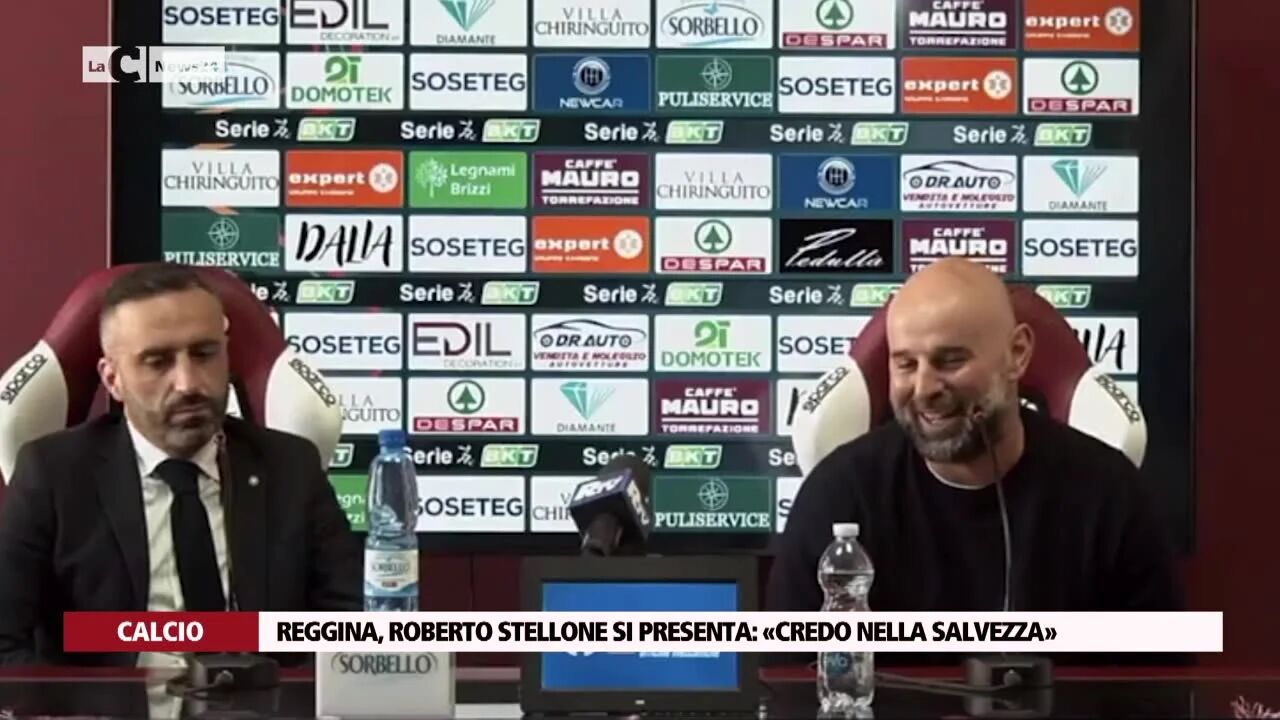 Reggina, Roberto Stellone si presenta: «Credo nella salvezza»