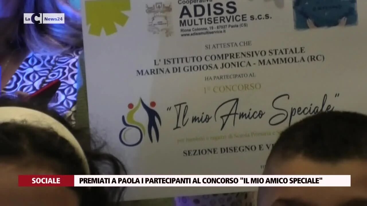 Premiati a Paola i partecipanti al concorso “Il mio amico speciale”