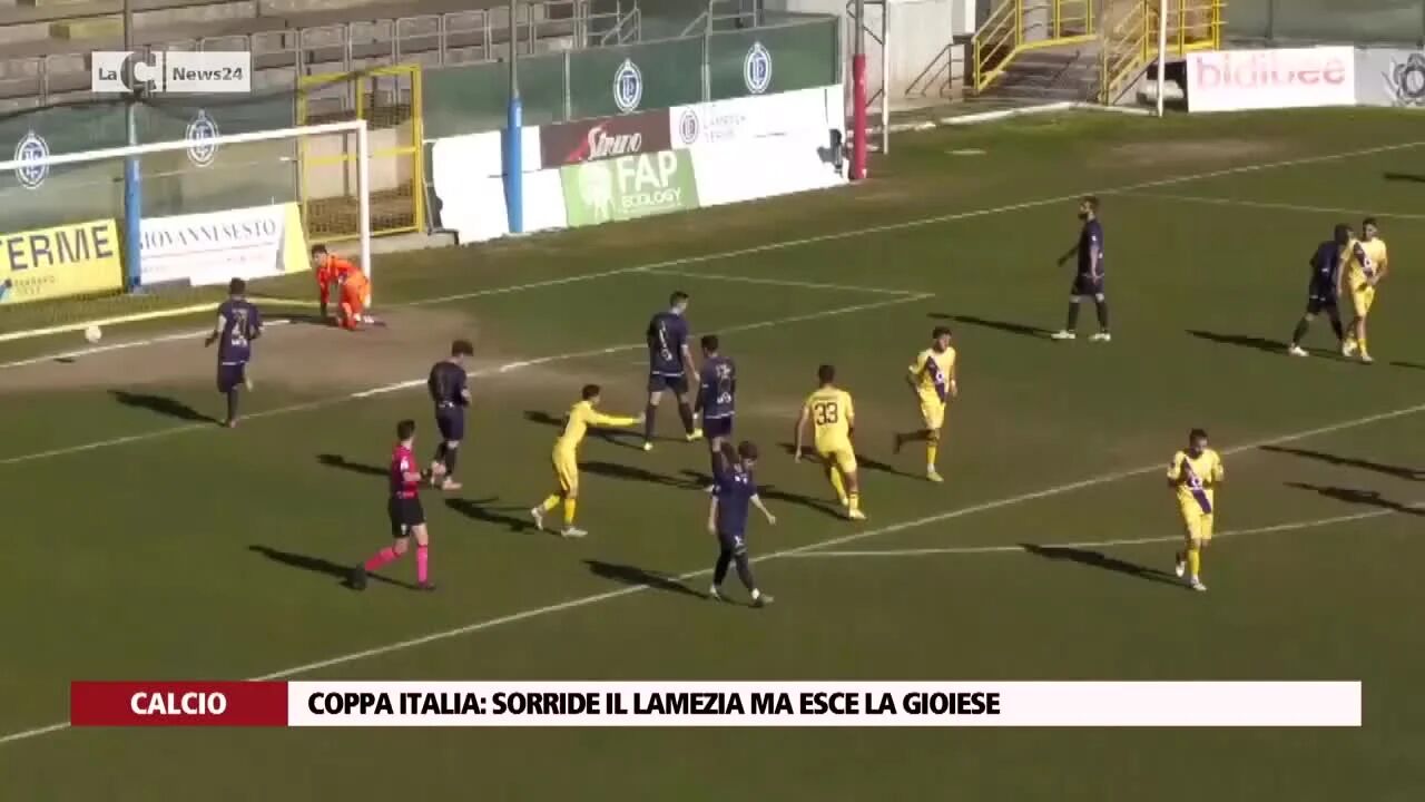 Coppa Italia: sorride il Lamezia ma esce la Gioiese
