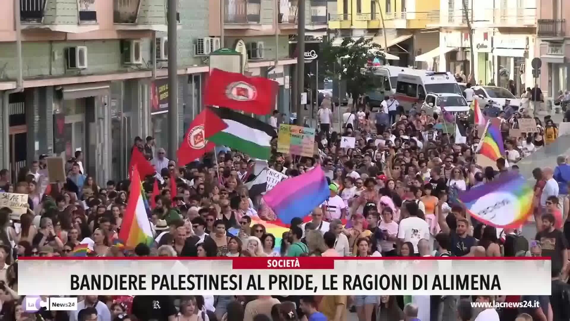 Bandiere palestinesi al Pride, Alimena: «Non possiamo ignorare il genocidio» | VIDEO