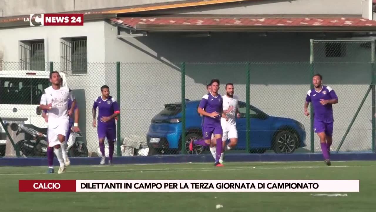 Dilettanti in campo per la terza giornata di campionato