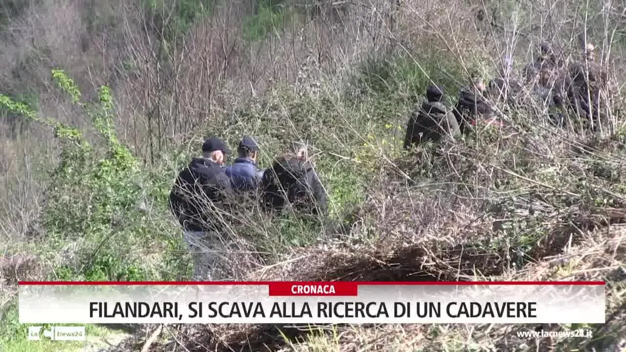 Filandari, si scava alla ricerca di un cadavere