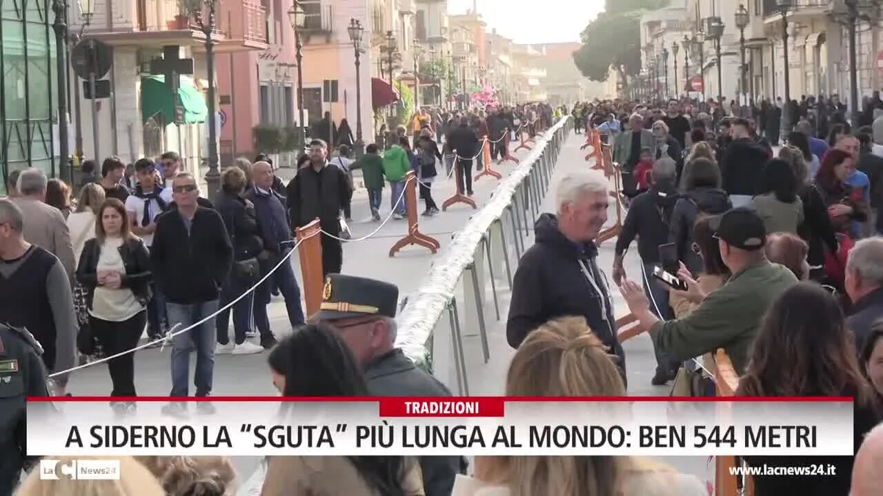 A Siderno la "Sguta" più lunga al mondo, ben 544 metri