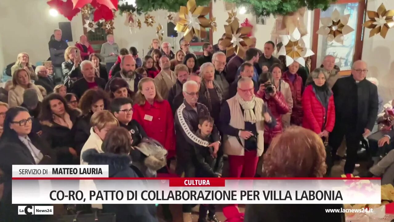 Co-Ro, patto di collaborazione per Villa Llabonia