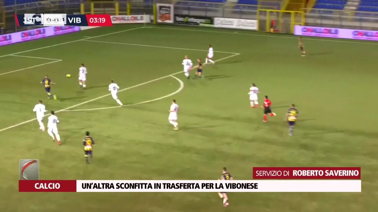 Un’altra sconfitta in trasferta per la Vibonese