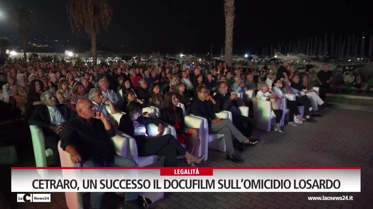 Cetraro, un successo il docufilm sull’omicidio Losardo