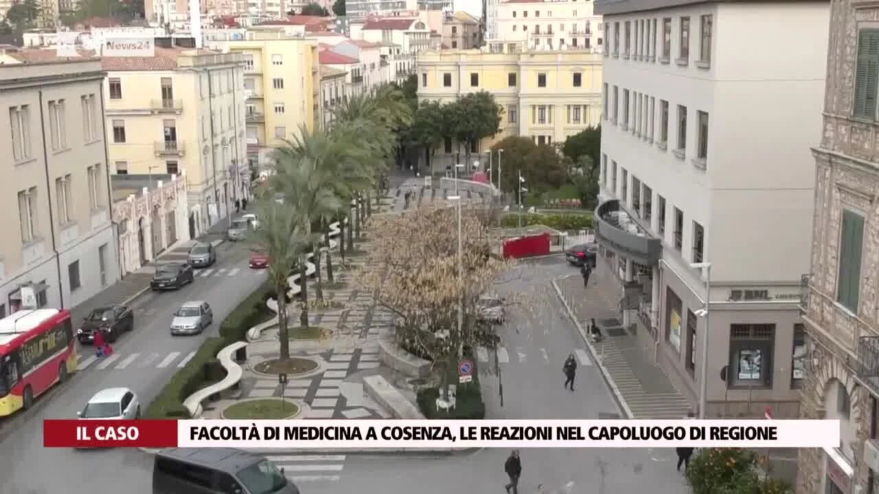 Facoltà di medicina a Cosenza, le reazioni nel capoluogo di Regione