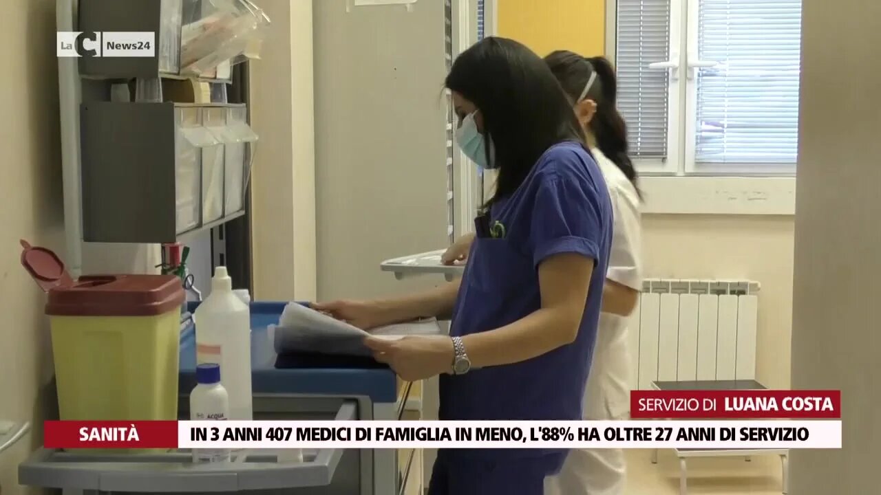 In 3 anni 407 medici di famiglia in meno, l'88% ha oltre 27 anni di servizio