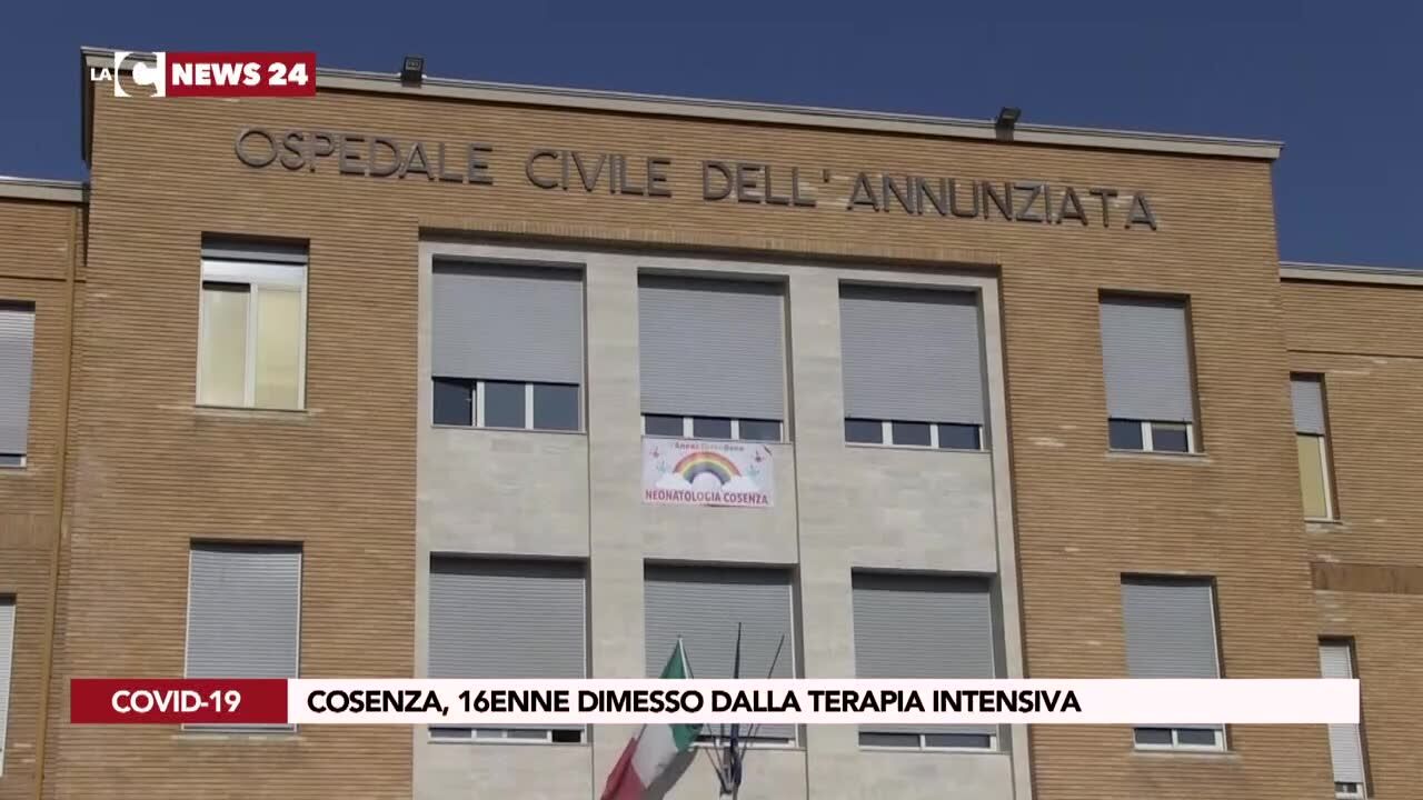 Cosenza, 16enne dimesso dalla terapia intensiva