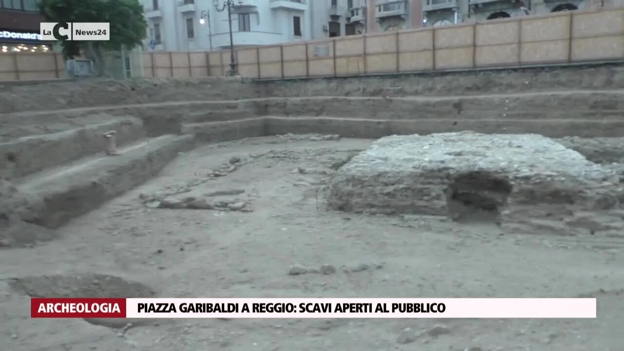 Piazza Garibaldi a Reggio: scavi aperti al pubblico