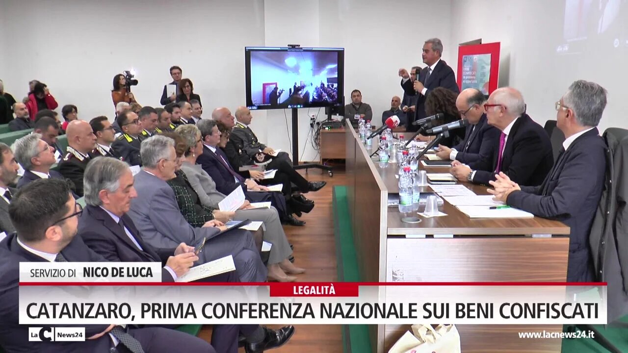 Catanzaro, prima conferenza nazionale sui beni confiscati