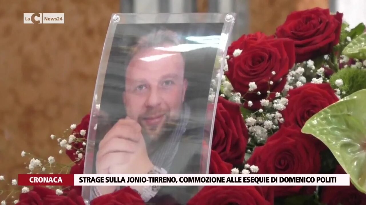 Strage sulla Jonio-Tirreno, commozione alle esequie di Domenico Politi