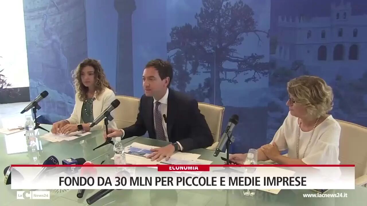 Fondo da 30 mln per piccole e medie imprese
