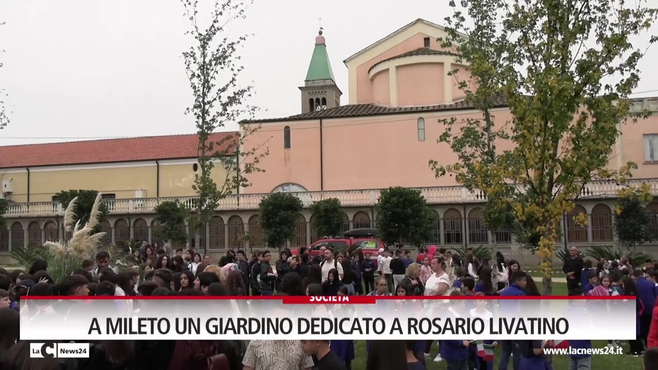 A  Mileto un giardino dedicato a Rosario Livatino