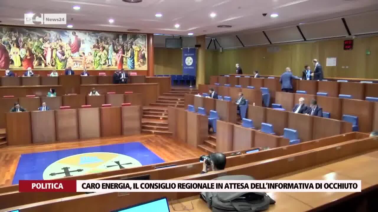 Caro energia, il consiglio regionale in attesa dell’informativa di Occhiuto