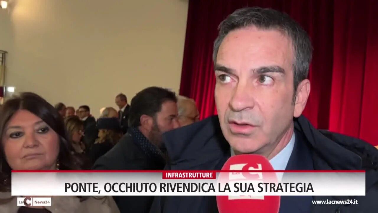 Ponte, Occhiuto rivendica la sua strategia