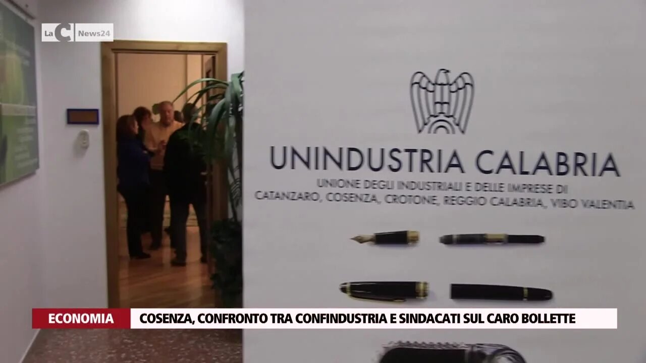 Cosenza, confronto tra Confindustria e sindacati sul caro bollette