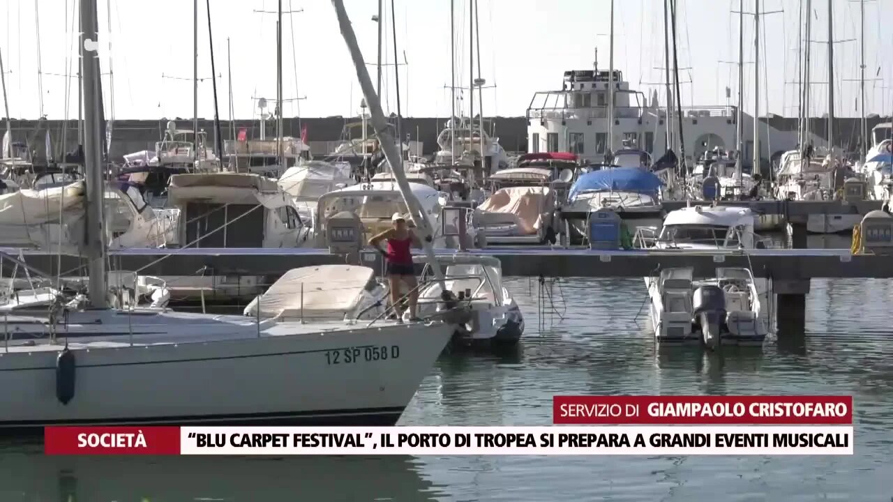 Al Porto di Tropea il Blue carpet Festival: la Perla del Tirreno si prepara a grandi eventi musicali