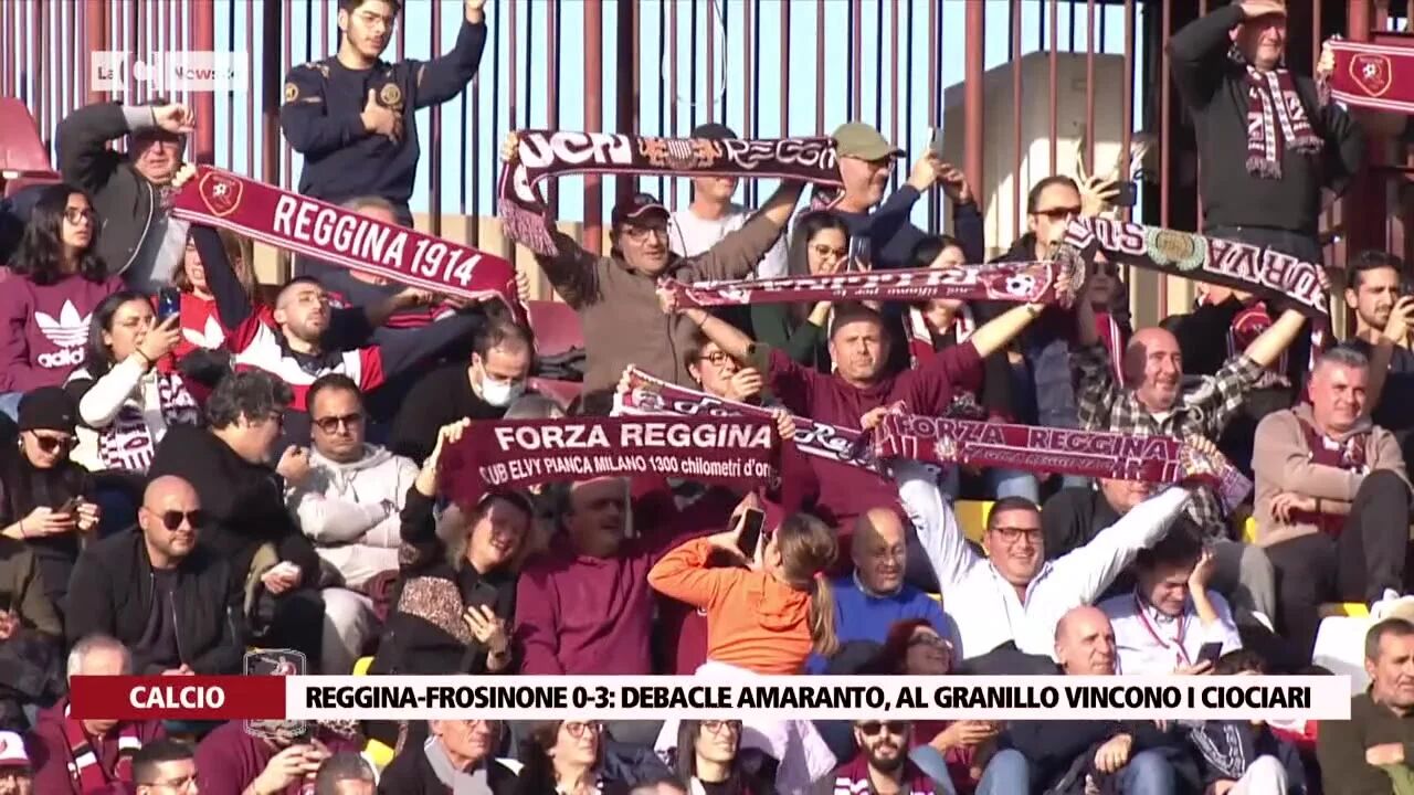 Reggina-Frosinone 0-3: debacle amaranto, al Granillo vincono i ciociari